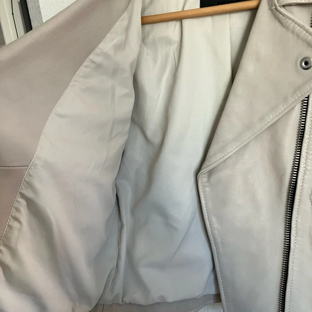 All Saints Riley Leather Biker Jacket - Picture 10 of 12